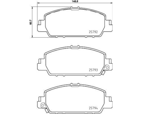 Brake Pad Set, disc brake 8DB 355 021-471 Hella, Image 4