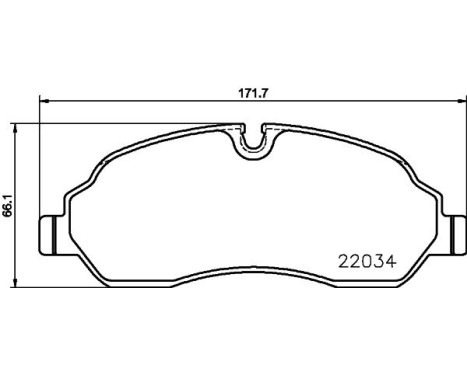 Brake pad set, disc brake 8DB 355 021-571 Hella, Image 4