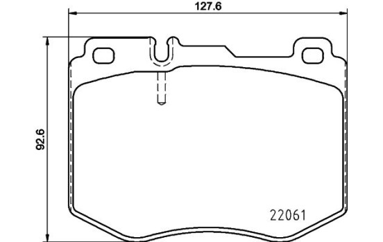 Brake Pad Set, disc brake 8DB 355 021-671 Hella, Image 4