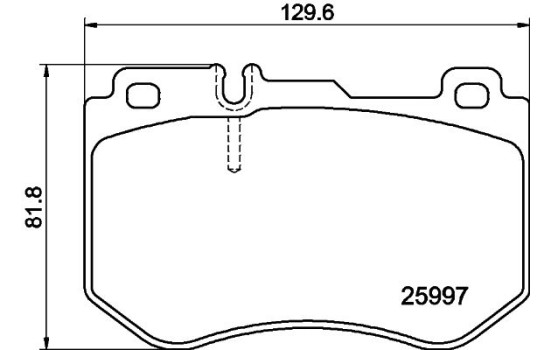 Brake pad set, disc brake 8DB 355 021-741 Hella, Image 4