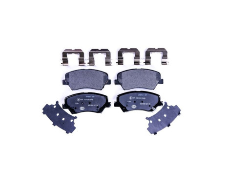 Brake pad set, disc brake 8DB 355 021-781 Hella