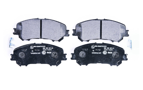 Brake Pad Set, disc brake 8DB 355 021-861 Hella