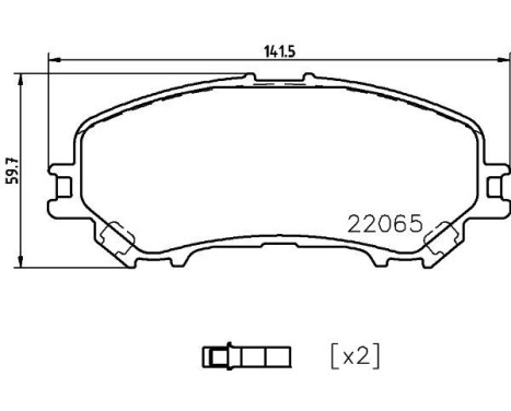 Brake Pad Set, disc brake 8DB 355 021-861 Hella, Image 7