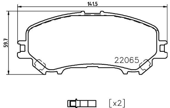 Brake Pad Set, disc brake 8DB 355 021-861 Hella, Image 7