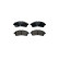 Brake pad set, disc brake 8DB 355 021-871 Hella