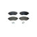 Brake pad set, disc brake 8DB 355 021-891 Hella