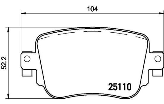 Brake Pad Set, disc brake 8DB 355 021-911 Hella, Image 4