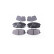 Brake pad set, disc brake 8DB 355 021-991 Hella