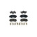 Brake pad set, disc brake 8DB 355 023-001 Hella