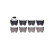 Brake pad set, disc brake 8DB 355 023-081 Hella