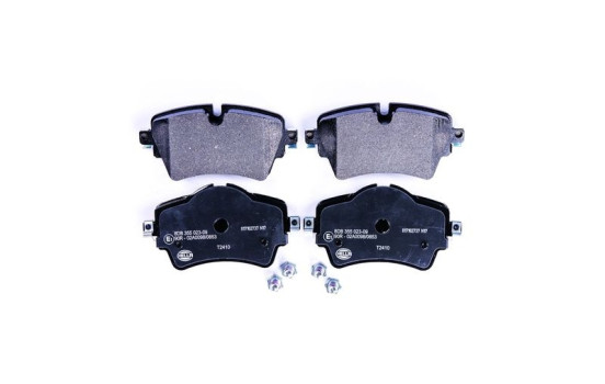 Brake pad set, disc brake 8DB 355 023-091 Hella