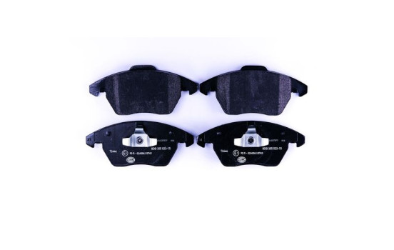 Brake pad set, disc brake 8DB 355 023-151 Hella