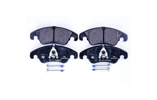Brake pad set, disc brake 8DB 355 023-221 Hella