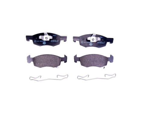 Brake pad set, disc brake 8DB 355 023-261 Hella