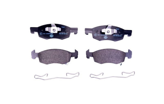 Brake pad set, disc brake 8DB 355 023-261 Hella