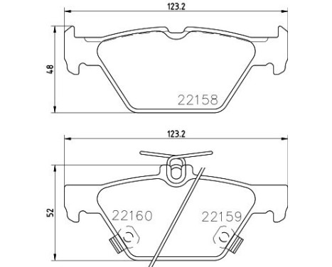 Brake pad set, disc brake 8DB 355 023-341 Hella, Image 4
