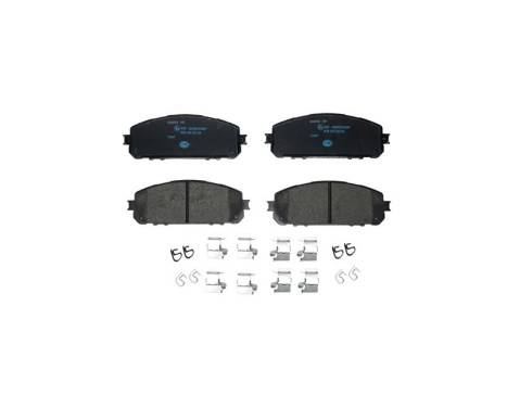 Brake pad set, disc brake 8DB 355 023-391 Hella