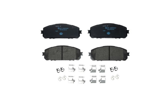 Brake pad set, disc brake 8DB 355 023-391 Hella