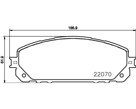 Brake pad set, disc brake 8DB 355 023-391 Hella, Image 4