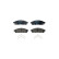 Brake pad set, disc brake 8DB 355 023-401 Hella