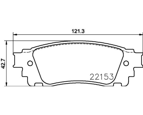 Brake pad set, disc brake 8DB 355 024-631 Hella, Image 4