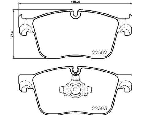 Brake pad set, disc brake 8DB 355 024-661 Hella, Image 4