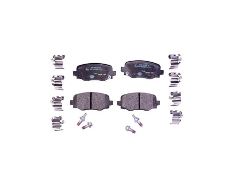 Brake pad set, disc brake 8DB 355 024-701 Hella
