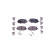 Brake pad set, disc brake 8DB 355 024-701 Hella