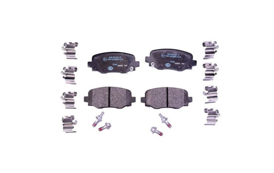 Brake pad set, disc brake 8DB 355 024-701 Hella