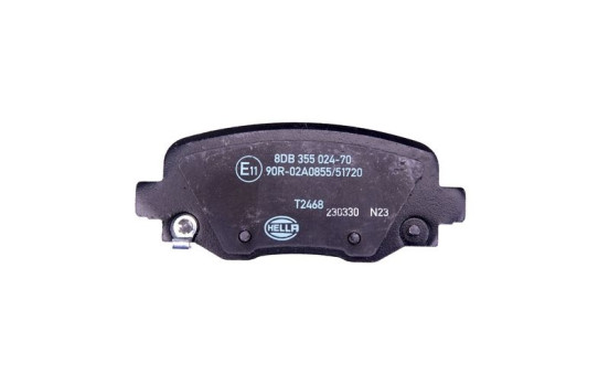 Brake pad set, disc brake 8DB 355 024-701 Hella, Image 2