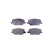 Brake pad set, disc brake 8DB 355 024-711 Hella