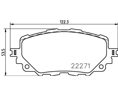 Brake pad set, disc brake 8DB 355 024-821 Hella, Image 4