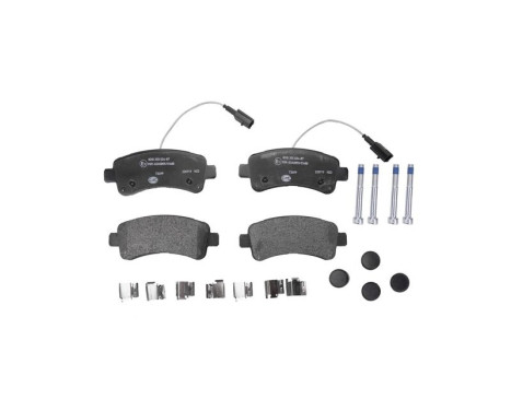 Brake pad set, disc brake 8DB 355 024-871 Hella