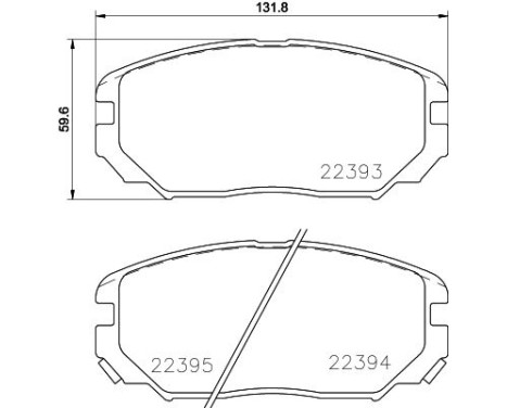 Brake pad set, disc brake 8DB 355 024-891 Hella, Image 4