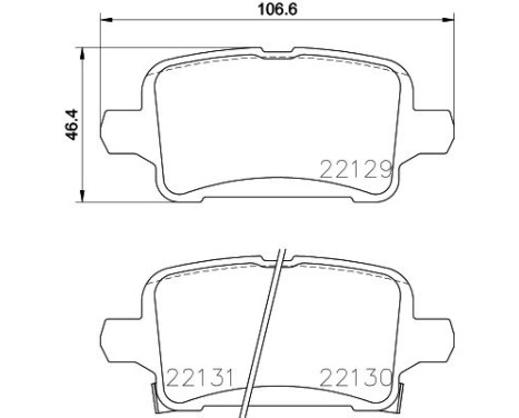 Brake pad set, disc brake 8DB 355 024-911 Hella, Image 4