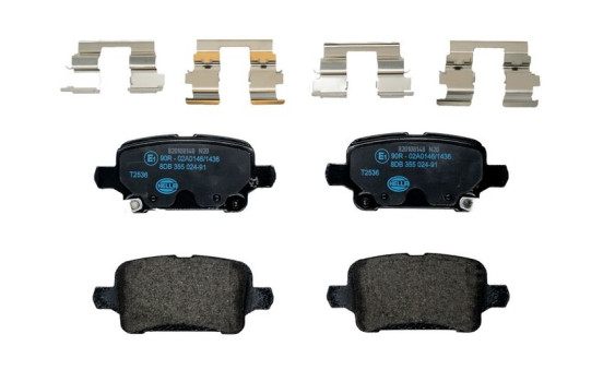 Brake pad set, disc brake 8DB 355 024-911 Hella, Image 3