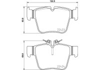 Brake pad set, disc brake 8DB 355 024-991 Hella