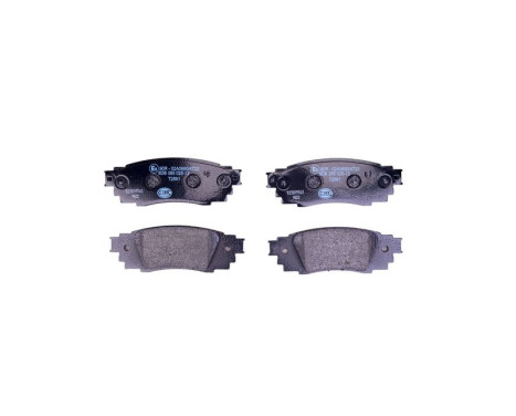 Brake pad set, disc brake 8DB 355 025-121 Hella