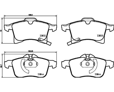 Brake pad set, disc brake 8DB 355 025-191 Hella, Image 4