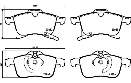 Brake pad set, disc brake 8DB 355 025-191 Hella, Image 4