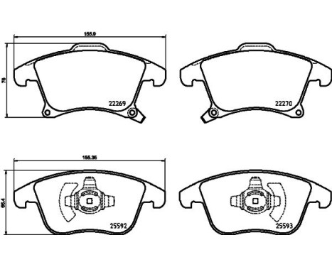 Brake pad set, disc brake 8DB 355 025-201 Hella, Image 4