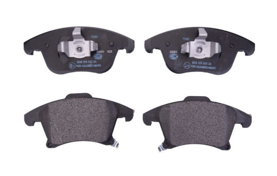 Brake pad set, disc brake 8DB 355 025-201 Hella, Image 2