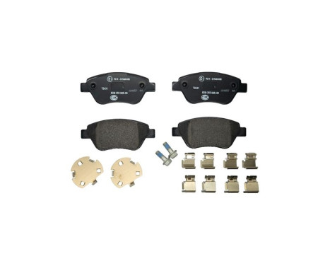 Brake pad set, disc brake 8DB 355 025-301 Hella