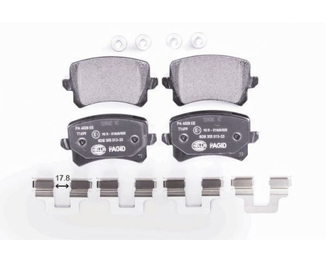 Brake pad set, disc brake 8DB 355 025-331 Hella Pagid GmbH, Image 2