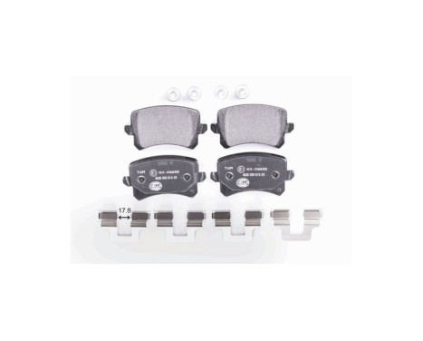 Brake pad set, disc brake 8DB 355 025-331 Hella