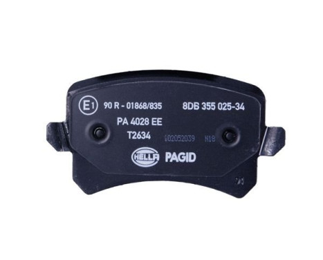 Brake pad set, disc brake 8DB 355 025-341 Hella Pagid GmbH, Image 3