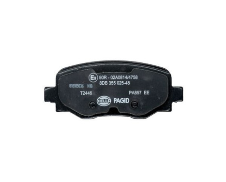 Brake pad set, disc brake 8DB 355 025-481 Hella Pagid GmbH, Image 3