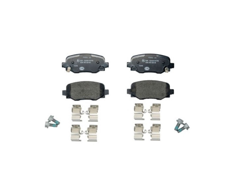 Brake pad set, disc brake 8DB 355 025-481 Hella