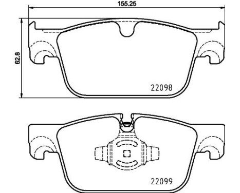 Brake pad set, disc brake 8DB 355 025-531 Hella, Image 4