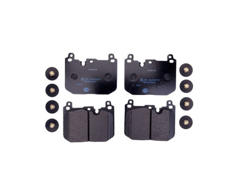 Brake pad set, disc brake 8DB 355 025-621 Hella